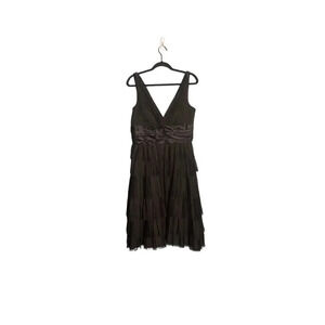 Plus‎ Size Maggie London Sleeveless V-neck Black Dress Size 14